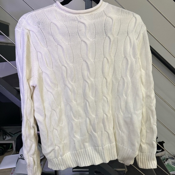 Polo Ralph Lauren Cable Knit Sweater Roll Neck Size S - Picture 2 of 5